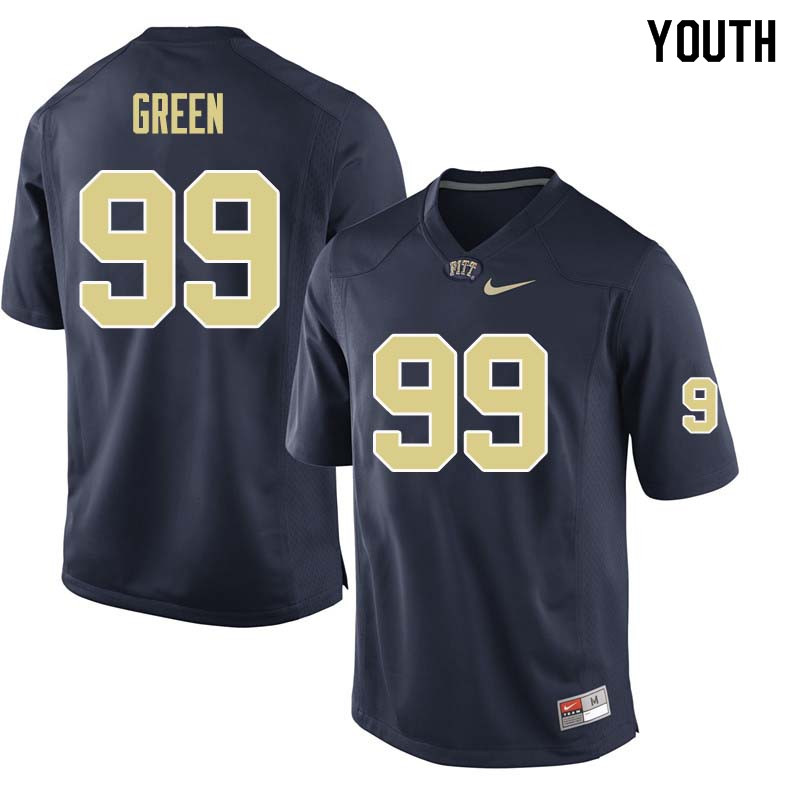 Youth #99 Hugh Green Pittsburgh Panthers College Football Jerseys Sale-Navy